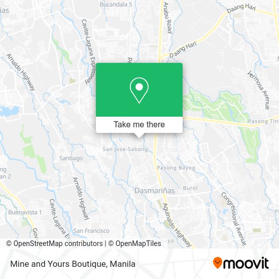 Mine and Yours Boutique map