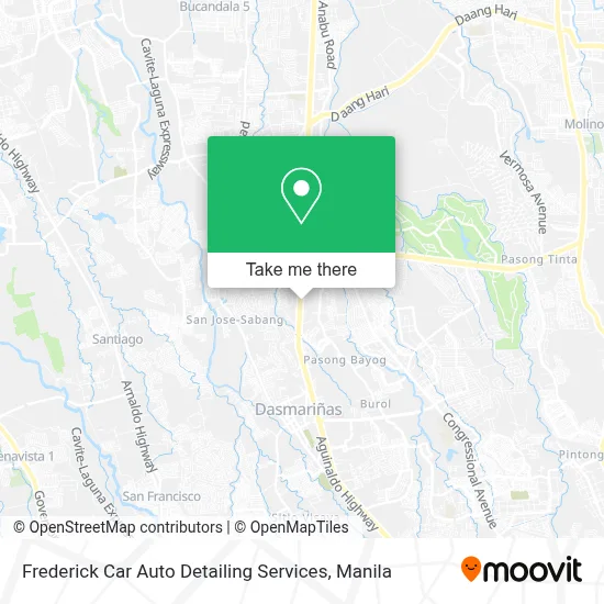 Frederick Car Auto Detailing Services map