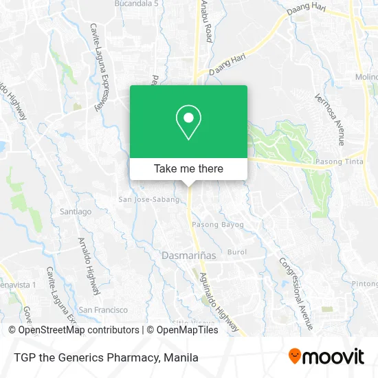 TGP the Generics Pharmacy map