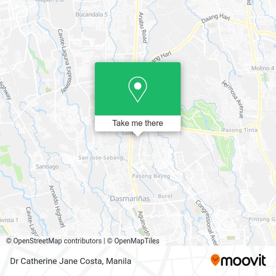 Dr Catherine Jane Costa map