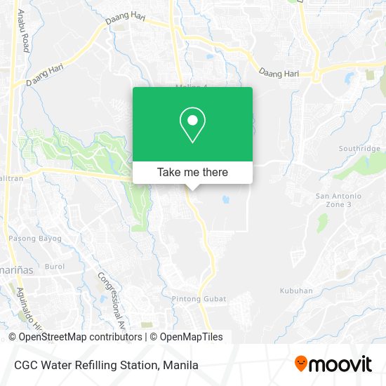 CGC Water Refilling Station map