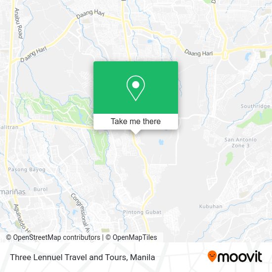 Three Lennuel Travel and Tours map