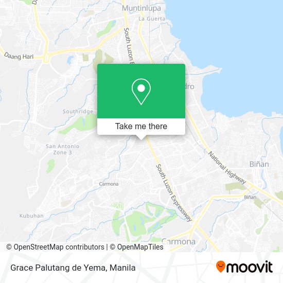 Grace Palutang de Yema map