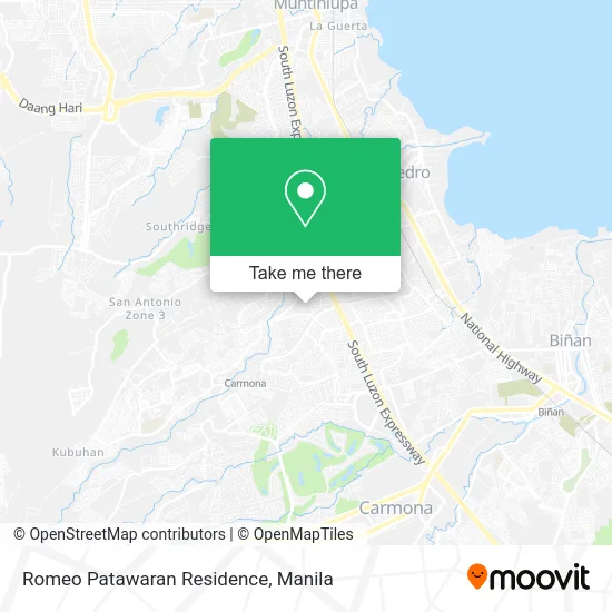 Romeo Patawaran Residence map