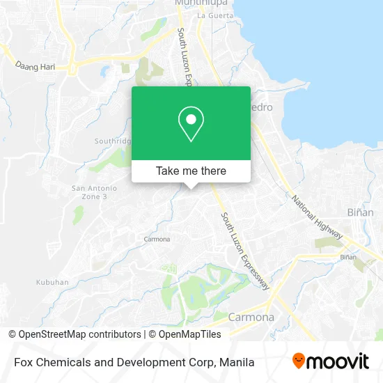 Fox Chemicals and Development Corp map