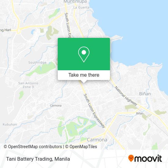 Tani Battery Trading map