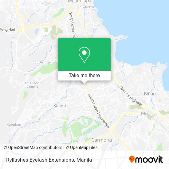 Ryllashes Eyelash Extensions map