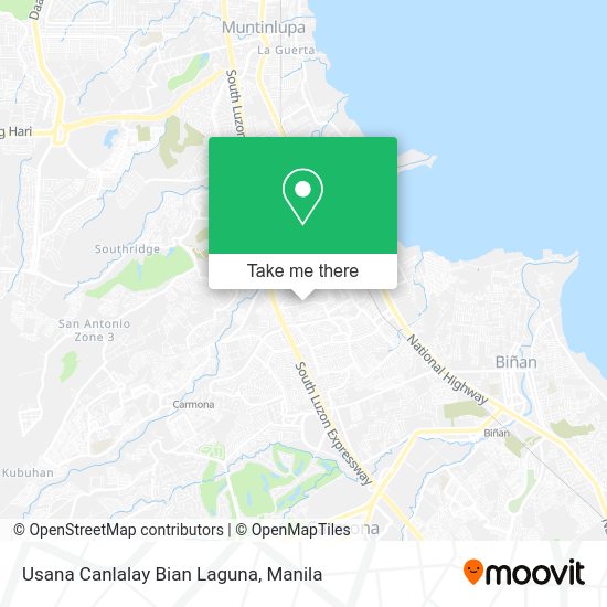 Usana Canlalay Bian Laguna map