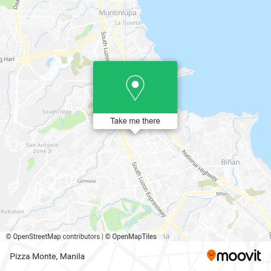 Pizza Monte map