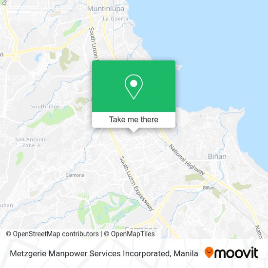 Metzgerie Manpower Services Incorporated map