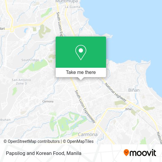 Papsilog and Korean Food map