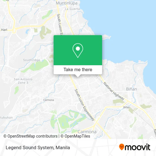 Legend Sound System map