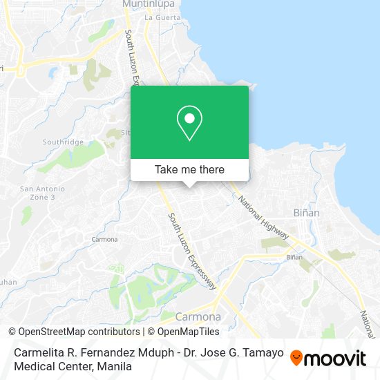 Carmelita R. Fernandez Mduph - Dr. Jose G. Tamayo Medical Center map