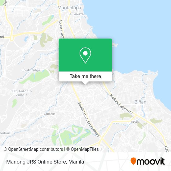 Manong JRS Online Store map