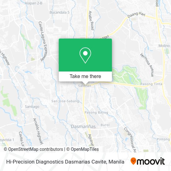 Hi-Precision Diagnostics Dasmarias Cavite map