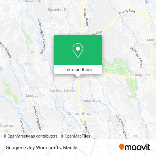 Georjiene Joy Woodcrafts map