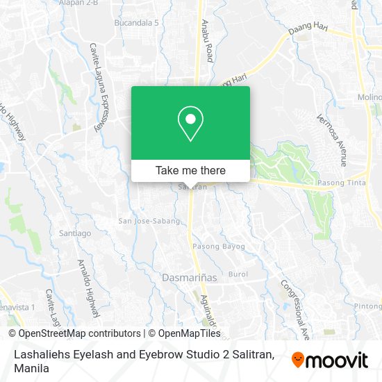 Lashaliehs Eyelash and Eyebrow Studio 2 Salitran map