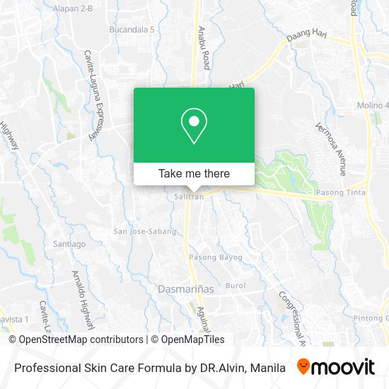 Professional Skin Care Formula by DR.Alvin map
