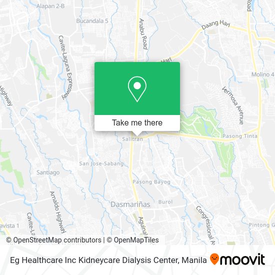 Eg Healthcare Inc Kidneycare Dialysis Center map
