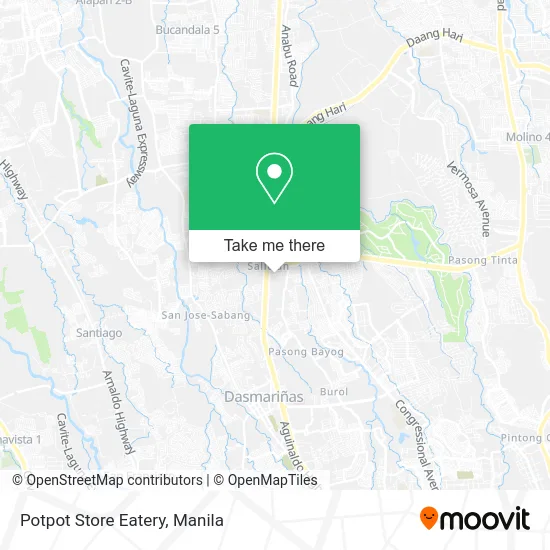 Potpot Store Eatery map