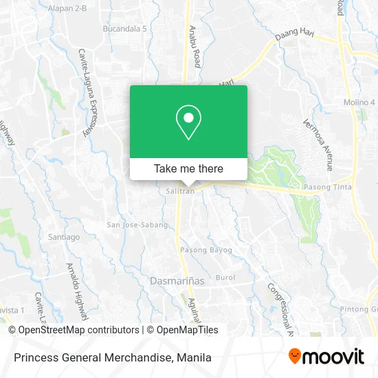 Princess General Merchandise map