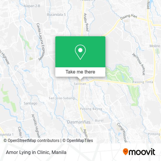 Amor Lying in Clinic map