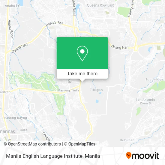 Manila English Language Institute map
