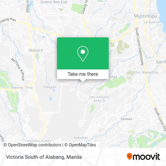 Victoria South of Alabang map