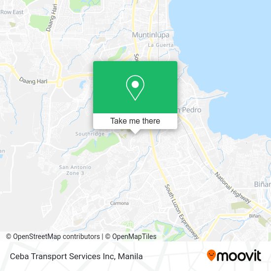 Ceba Transport Services Inc map