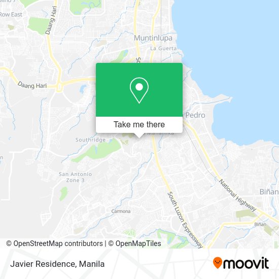 Javier Residence map