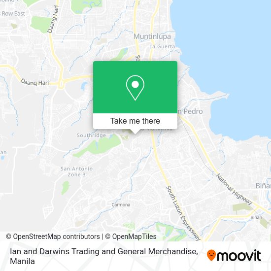 Ian and Darwins Trading and General Merchandise map
