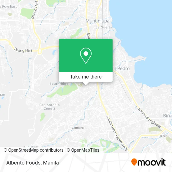 Alberito Foods map