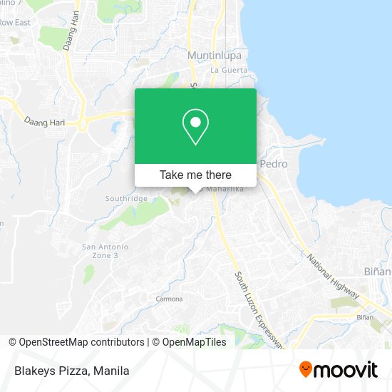 Blakeys Pizza map