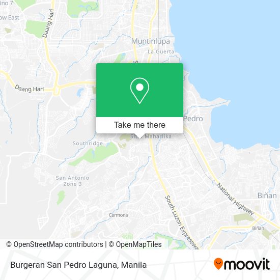 Burgeran San Pedro Laguna map