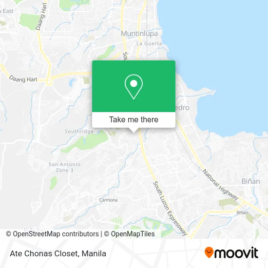 Ate Chonas Closet map