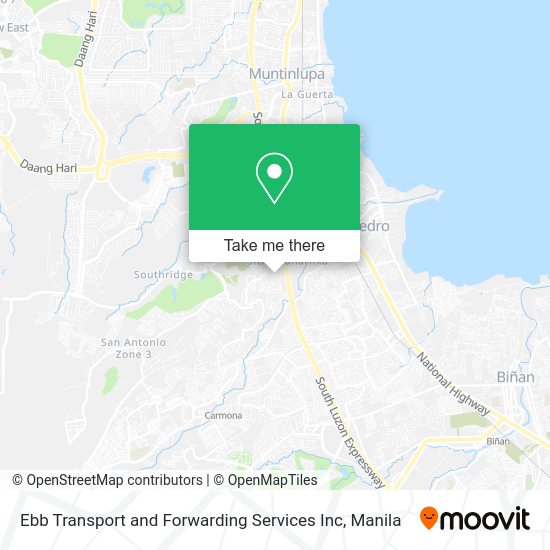 Ebb Transport and Forwarding Services Inc map