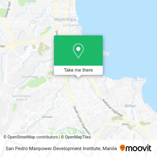 San Pedro Manpower Development Institute map