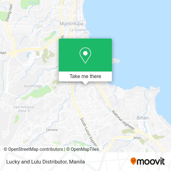 Lucky and Lulu Distributor map