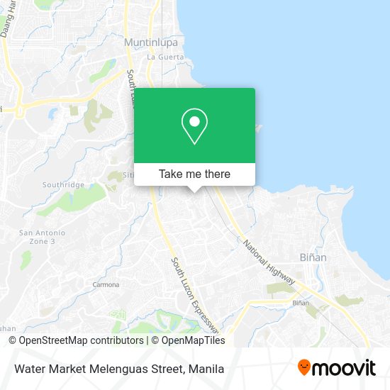 Water Market Melenguas Street map