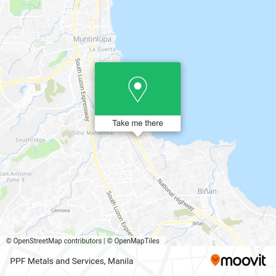 PPF Metals and Services map