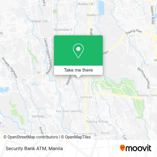 Security Bank ATM map