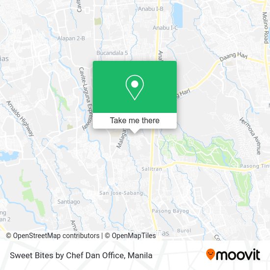 Sweet Bites by Chef Dan Office map