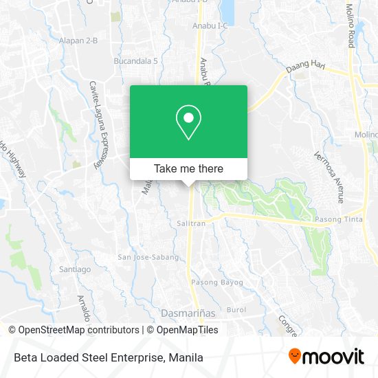 Beta Loaded Steel Enterprise map