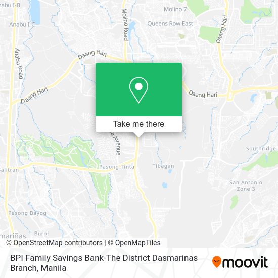 BPI Family Savings Bank-The District Dasmarinas Branch map