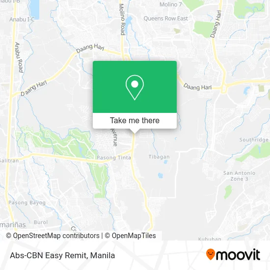 Abs-CBN Easy Remit map