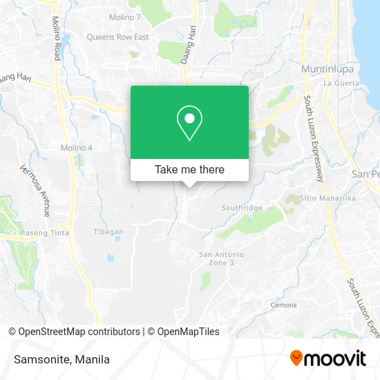 Samsonite map