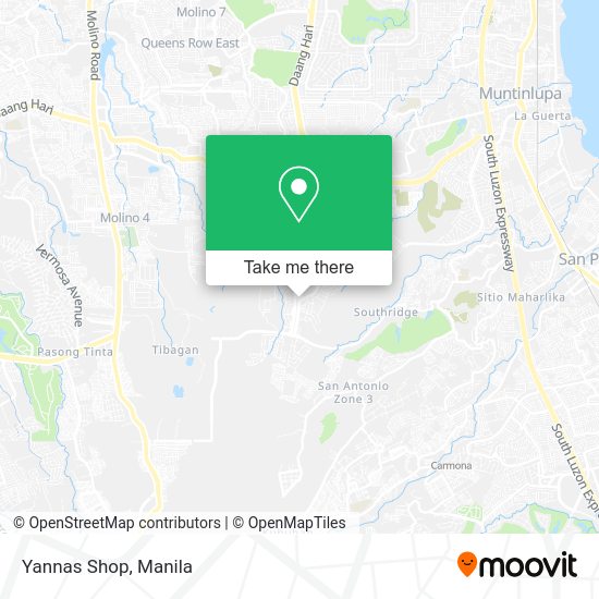 Yannas Shop map