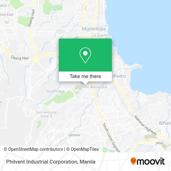 Philvent Industrial Corporation map