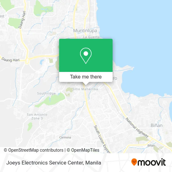 Joeys Electronics Service Center map