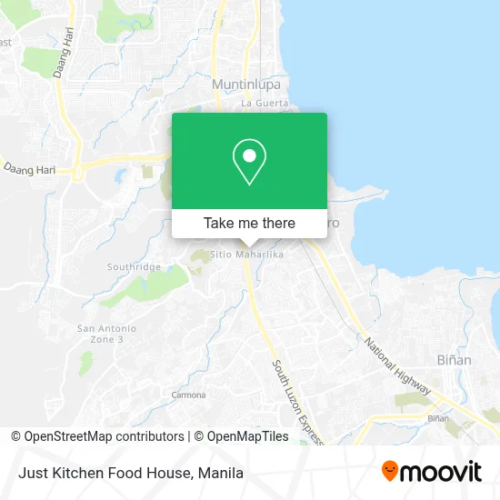 Just Kitchen Food House map